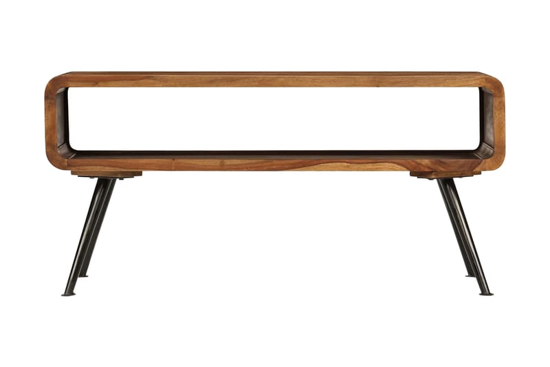 Soffbord massivt sheshamträ 95x40x45 cm - Valnötsbrun - Möbler - Bord & matgrupper - Soffbord