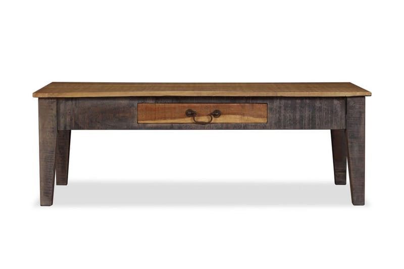 Soffbord massivt trä vintage 118x60x40 cm - Brun - Möbler - Bord & matgrupper - Soffbord