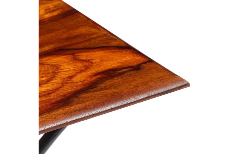 Soffbord med böjda ben massivt sheshamträ 110x60x39 cm - Brun - Möbler - Bord & matgrupper - Soffbord