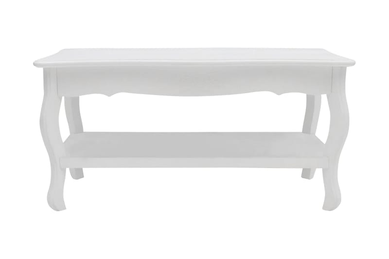 Soffbord med hylla MDF vit - Vit - Möbler - Soffa - Bäddsoffa