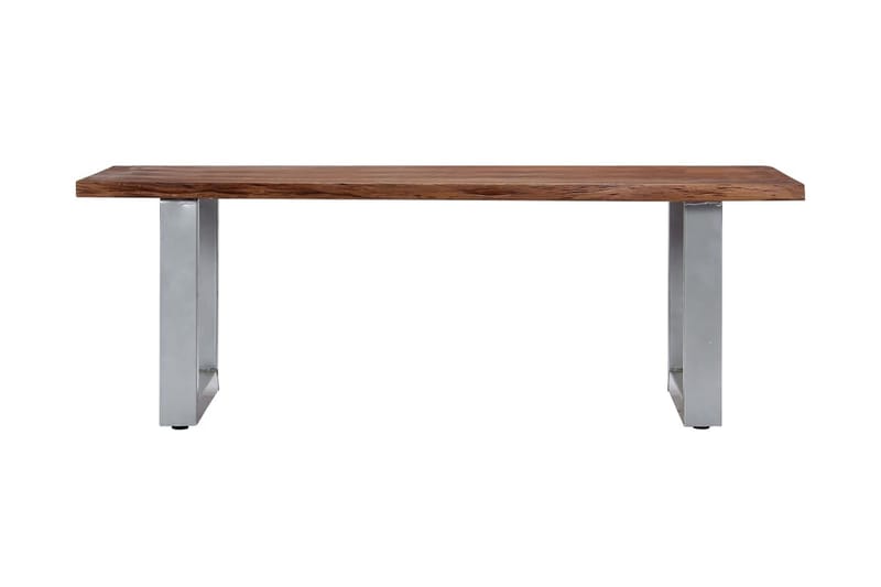 Soffbord med levande kanter 115x60x40 cm massivt akaciaträ - Brun - Möbler - Bord - Soffbord