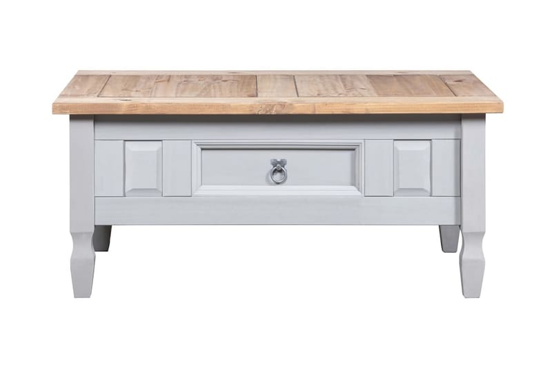 Soffbord mexikansk coronastil furu grå 100x60x45 cm - Grå - Möbler - Bord & matgrupper - Soffbord