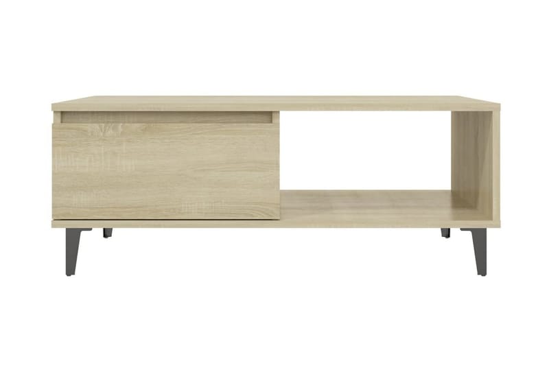 Soffbord sonoma-ek 90x60x35 cm spånskiva - Brun - Möbler - Bord & matgrupper - Soffbord
