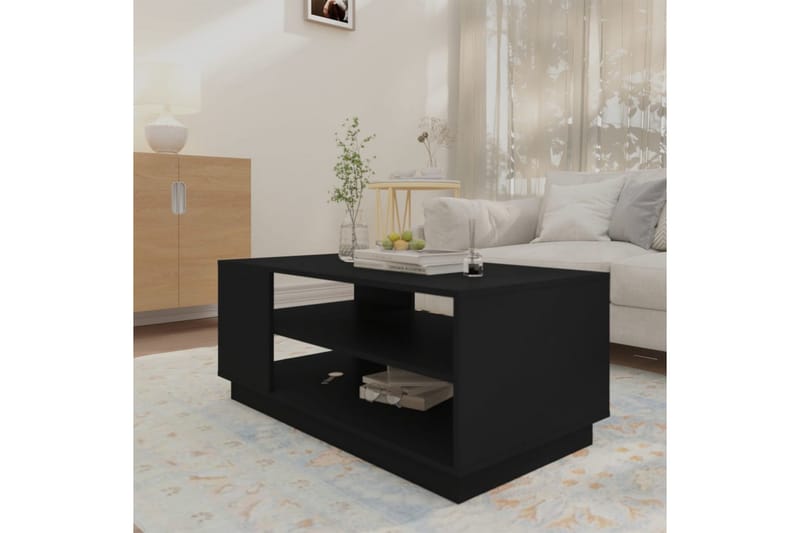 Soffbord svart 102x55x43 cm spånskiva - Svart - Möbler - Bord & matgrupper - Soffbord