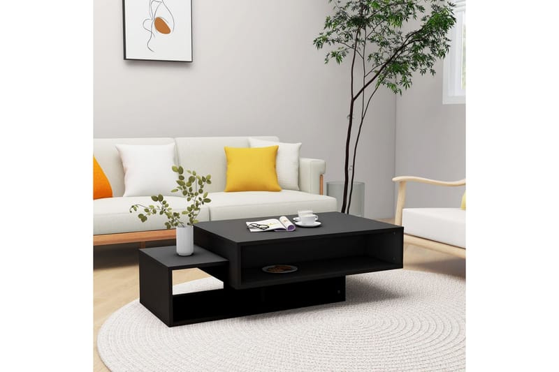 Soffbord svart 105x55x32 cm spånskiva - Svart - Möbler - Bord & matgrupper - Soffbord
