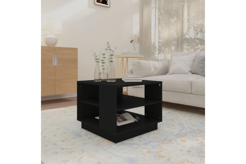 Soffbord svart 55x55x43 cm spånskiva - Svart - Möbler - Bord & matgrupper - Soffbord