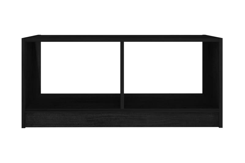 Soffbord svart 75x50x33,5 cm massiv furu - Svart - Möbler - Bord & matgrupper - Soffbord
