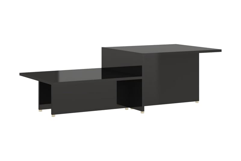 Soffbord svart högglans 111,5x50x33 cm spånskiva - Svart - Möbler - Bord & matgrupper - Soffbord