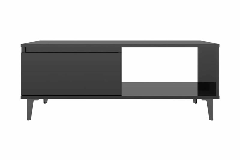 Soffbord svart högglans 90x60x35 cm spånskiva - Svart - Möbler - Bord & matgrupper - Soffbord