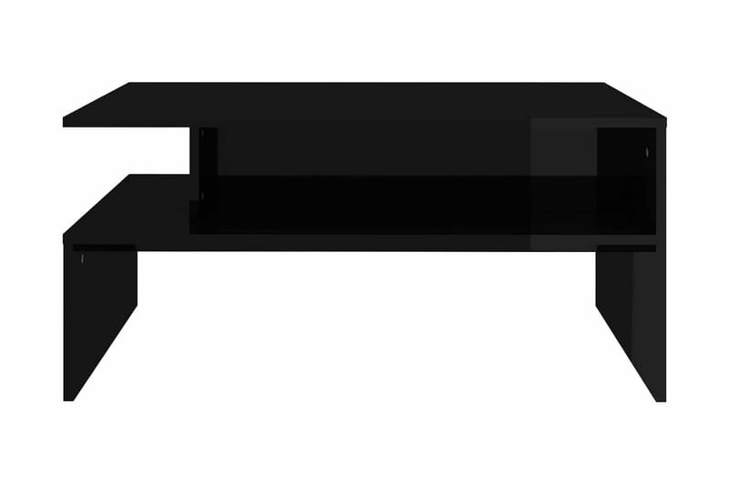 Soffbord svart högglans 90x60x42,5 cm spånskiva - Svart - Möbler - Bord & matgrupper - Soffbord
