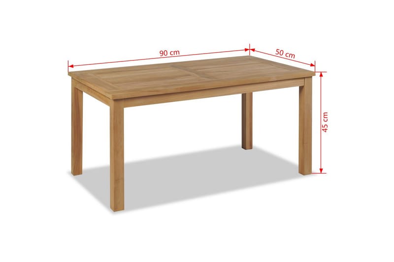 Soffbord teak 90x50x45 cm - Brun - Möbler - Bord & matgrupper - Soffbord