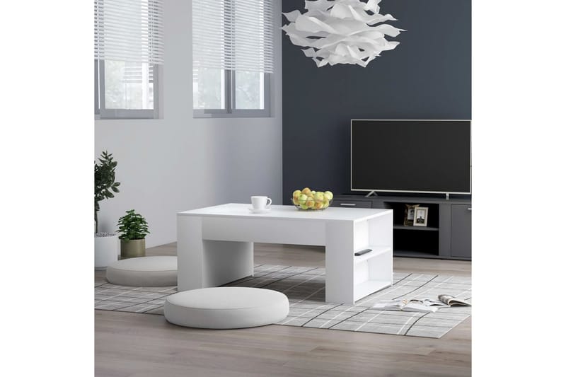 Soffbord vit 100x60x42 cm spånskiva - Vit - Möbler - Bord & matgrupper - Soffbord