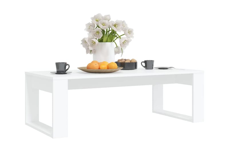 Soffbord vit 110x50x35 cm spånskiva - Vit - Möbler - Bord & matgrupper - Soffbord