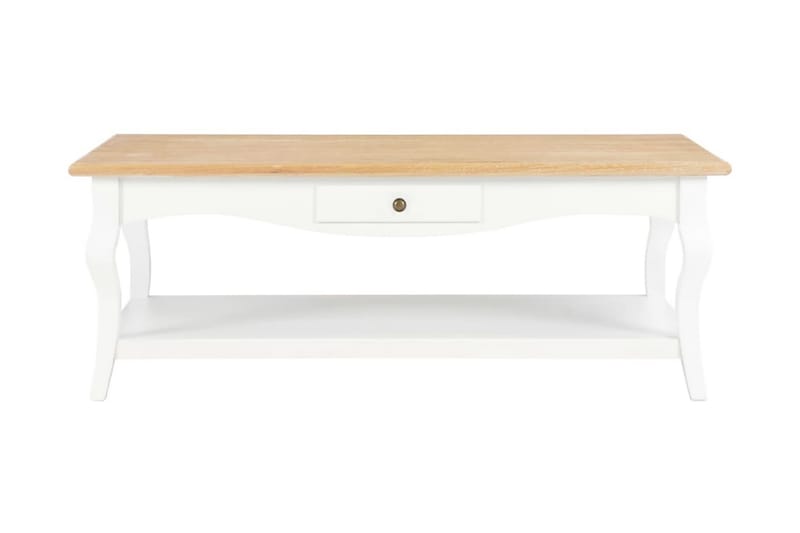Soffbord vit 110x60x40 cm MDF - Vit - Möbler - Bord & matgrupper - Soffbord