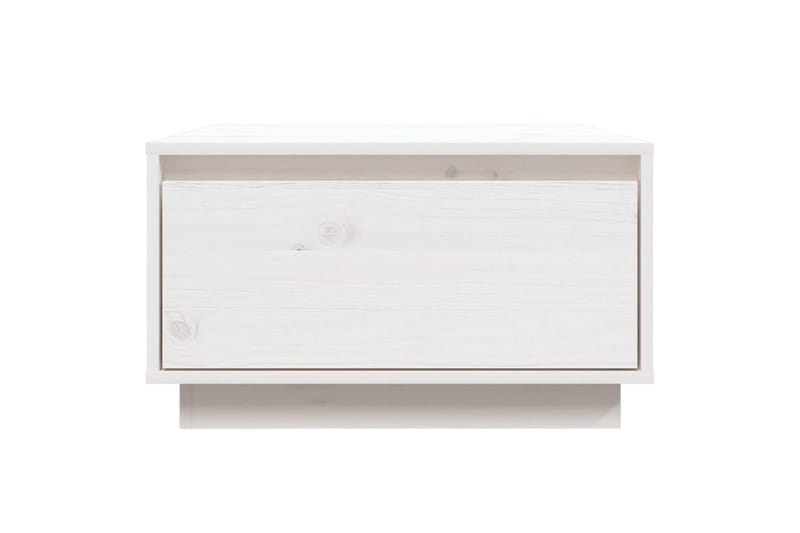 Soffbord vit 55x56x32 cm massiv furu - Vit - Möbler - Bord & matgrupper - Soffbord
