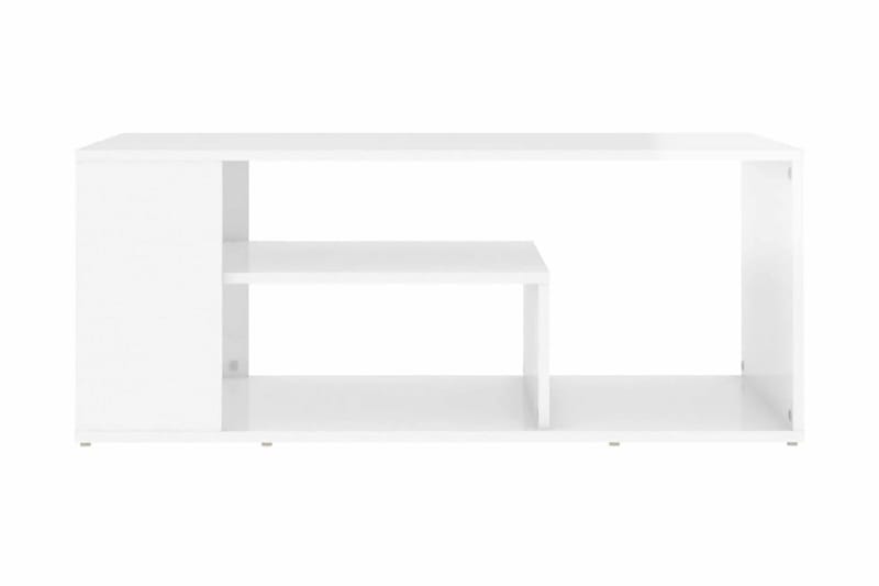 Soffbord vit högglans 100x50x40 cm spånskiva - Vit - Möbler - Bord & matgrupper - Soffbord
