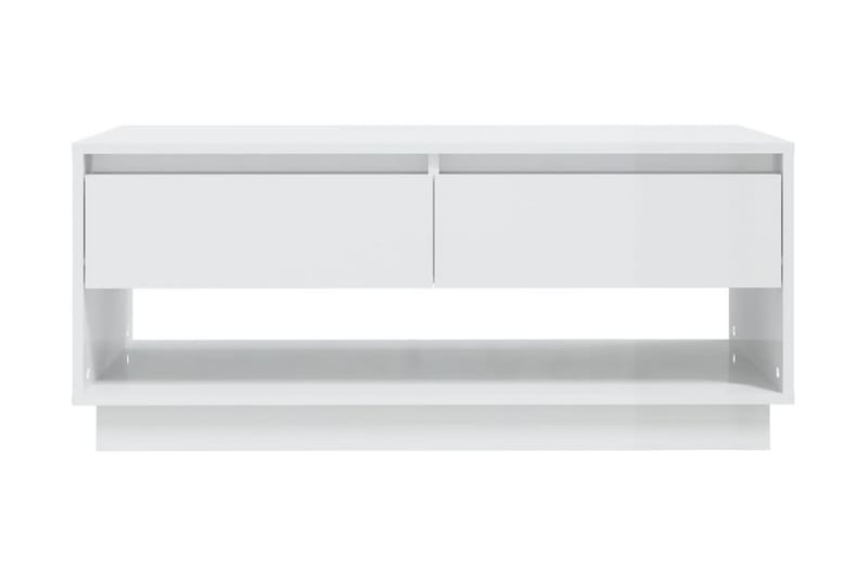 Soffbord vit högglans 102,5x55x44 cm spånskiva - Vit - Möbler - Bord & matgrupper - Soffbord