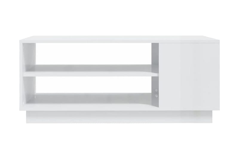 Soffbord vit högglans 102x55x43 cm spånskiva - Vit - Möbler - Bord & matgrupper - Soffbord