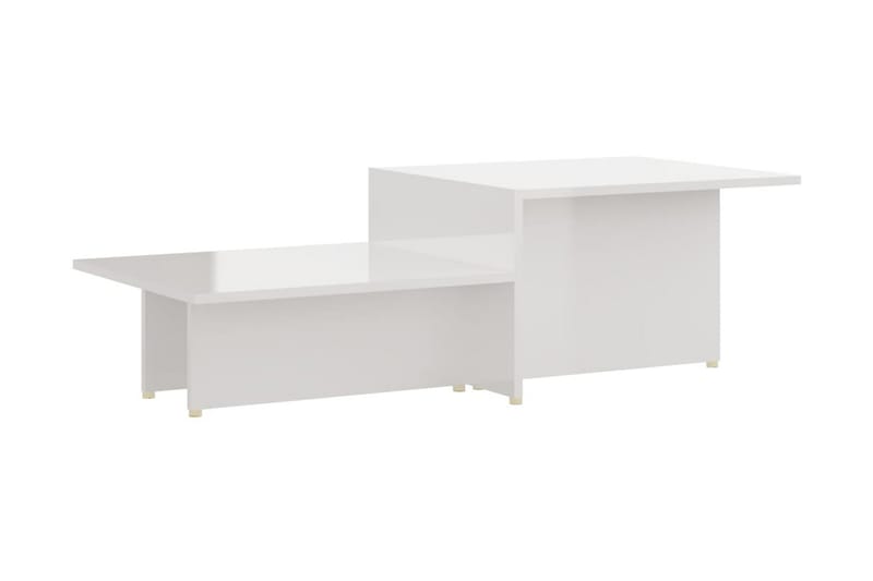 Soffbord vit högglans 111,5x50x33 cm spånskiva - Vit - Möbler - Bord & matgrupper - Soffbord