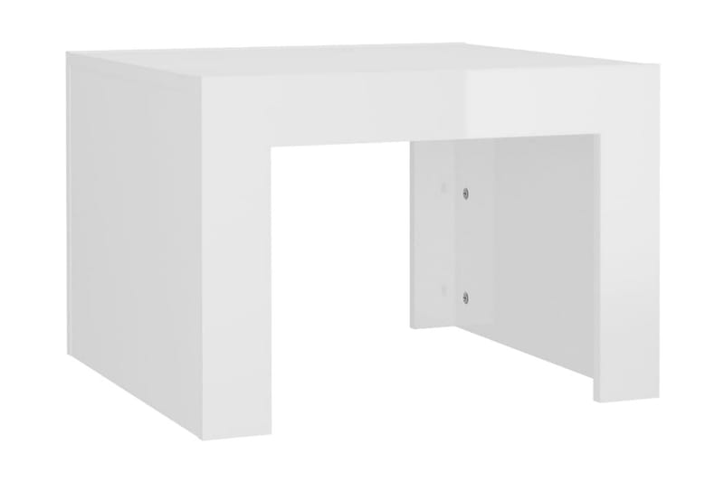 Soffbord vit högglans 50x50x35 cm spånskiva - Vit - Möbler - Bord & matgrupper - Soffbord