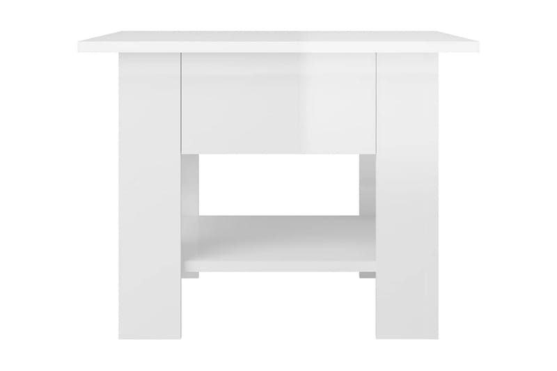 Soffbord vit högglans 55x55x42 cm spånskiva - Vit - Möbler - Bord & matgrupper - Soffbord
