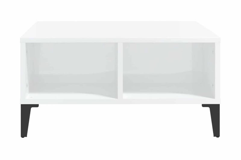 Soffbord vit högglans 60x60x30 cm spånskiva - Vit - Möbler - Bord & matgrupper - Soffbord