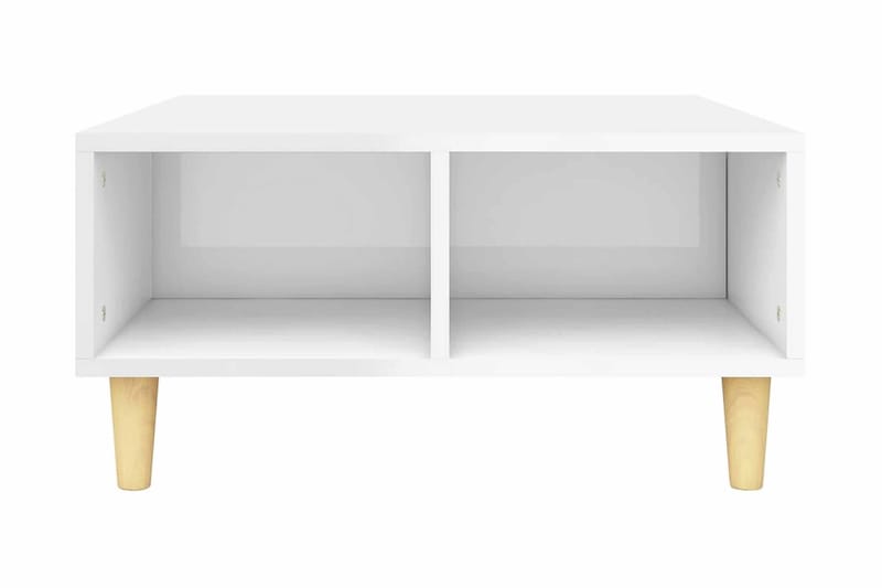 Soffbord vit högglans 60x60x30 cm spånskiva - Vit - Möbler - Bord & matgrupper - Soffbord