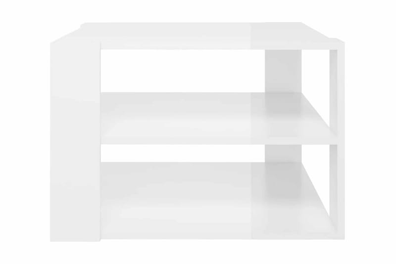 Soffbord vit högglans 60x60x40 cm spånskiva - Vit - Möbler - Bord & matgrupper - Soffbord