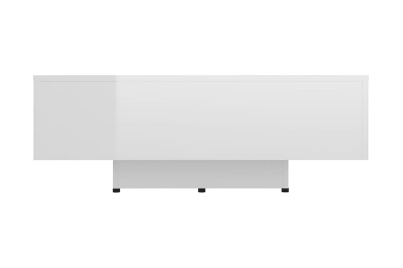 Soffbord vit högglans 85x55x31 cm spånskiva - Vit - Textil - Mattor - Små mattor