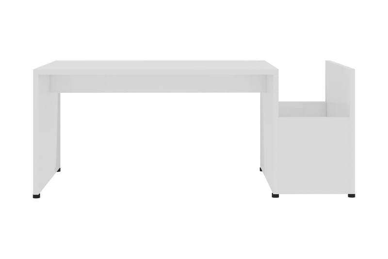 Soffbord vit högglans 90x45x35 cm spånskiva - Vit - Möbler - Bord & matgrupper - Soffbord
