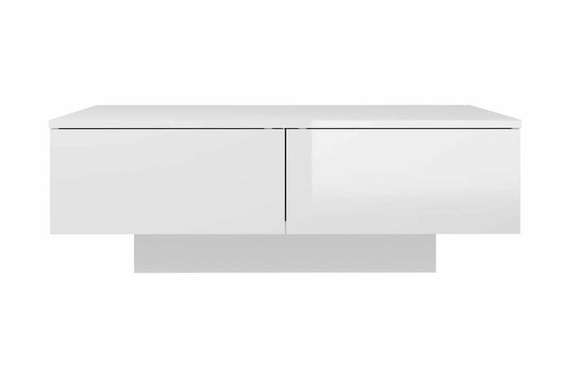 Soffbord vit högglans 90x60x31 cm spånskiva - Vit - Möbler - Bord & matgrupper - Soffbord