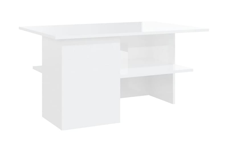 Soffbord vit högglans 90x60x46,5 cm spånskiva - Vit - Möbler - Bord & matgrupper - Avlastningsbord & sidobord - Satsbord