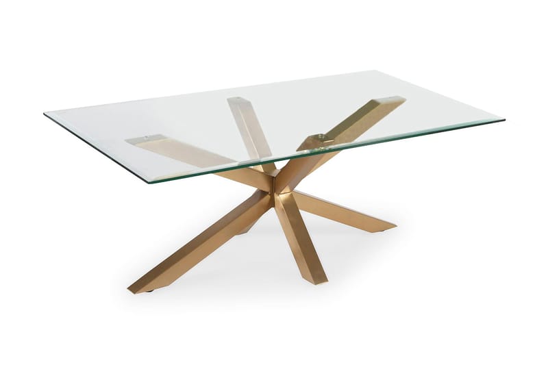 Split Soffbord 120 cm - Glas/Mässing - Möbler - Bord & matgrupper - Avlastningsbord - Brickbord & småbord