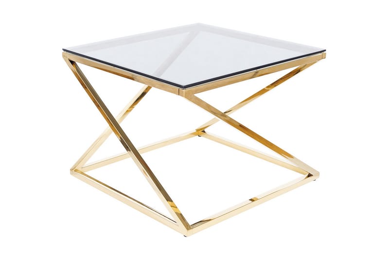 Suminoe Soffbord 60 cm - Rökfärgat Glas/Guld - Möbler - Bord & matgrupper - Soffbord