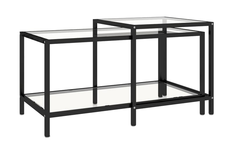 Tebord 2 st härdat glas - Transparent - Möbler - Bord & matgrupper - Soffbord