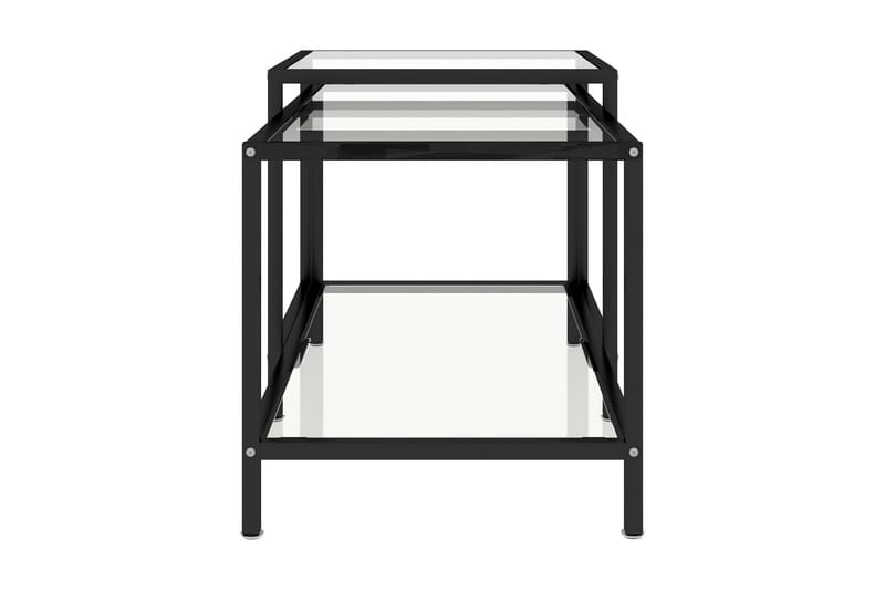 Tebord 2 st härdat glas - Transparent - Möbler - Bord & matgrupper - Soffbord