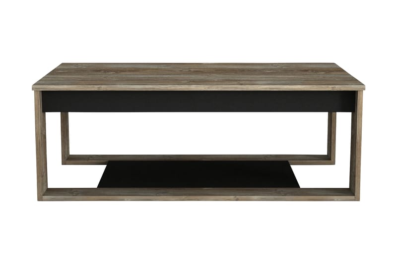 Tera Home Soffbord 111 cm med Förvaring Hylla - Natur/Svart - Möbler - Bord & matgrupper - Soffbord