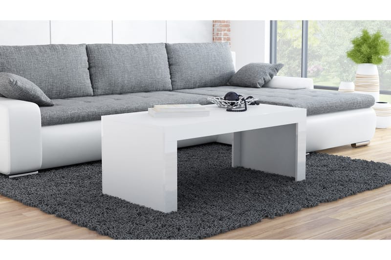 Tessiac Soffbord 120 cm - Vit/Vit Högglans - Möbler - Bord & matgrupper - Soffbord