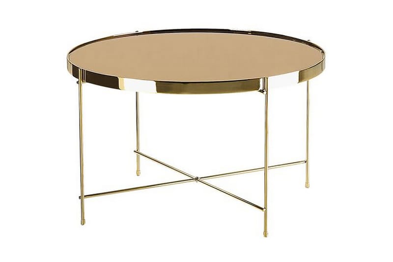 Thore Soffbord i härdat glas - Guld - Möbler - Bord & matgrupper - Soffbord
