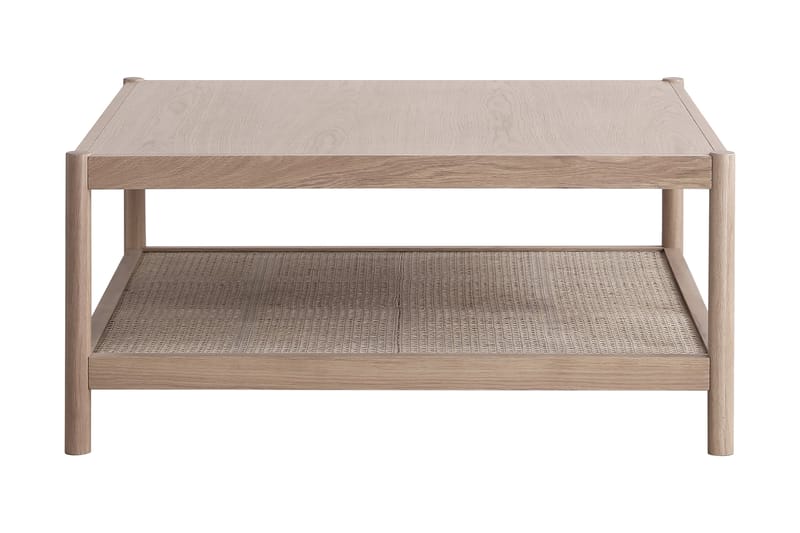 Traunfled Soffbord 90 cm med Förvaring Hylla - Ek/Rotting/Vit - Möbler - Bord & matgrupper - Soffbord