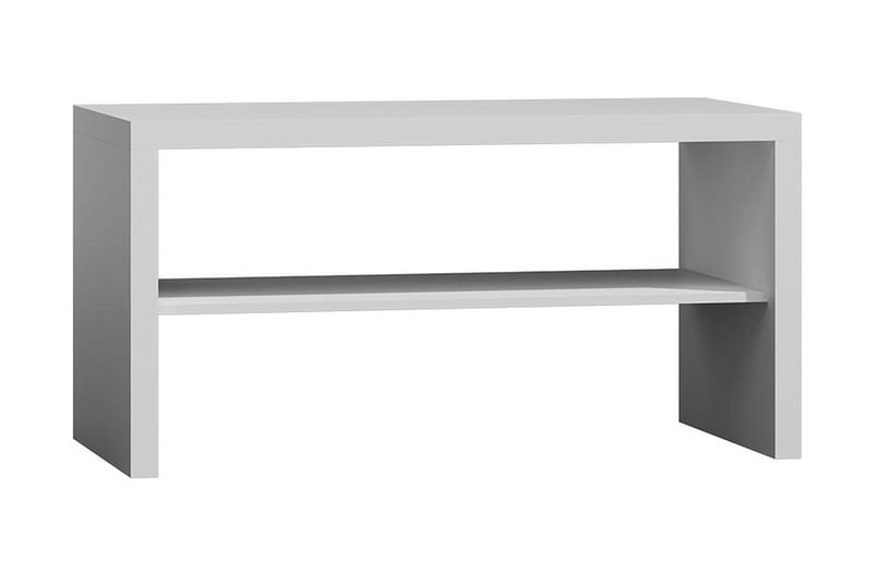 Valga Soffbord 120 cm med Förvaring Hylla - Vit - Möbler - Bord & matgrupper - Soffbord