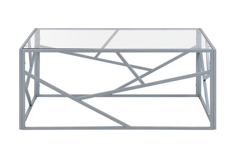 Vanausdall Soffbord 100 cm - Silver/Glas - Möbler - Bord & matgrupper - Soffbord