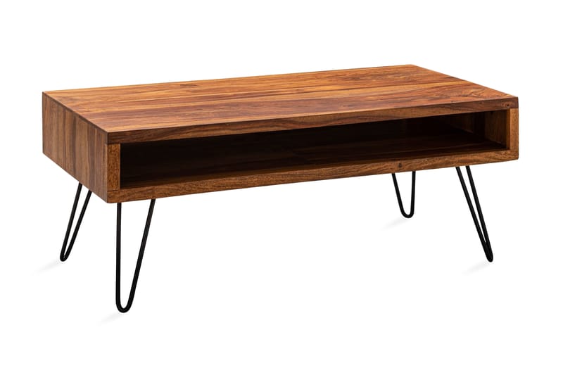 Virworthy Soffbord 100 cm - Massivt Trä/Svart - Möbler - Bord & matgrupper - Soffbord