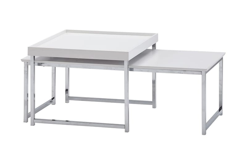 Wilhem Satsbord 110 cm Fyrkantig - Vit - Möbler - Bord & matgrupper - Avlastningsbord - Satsbord