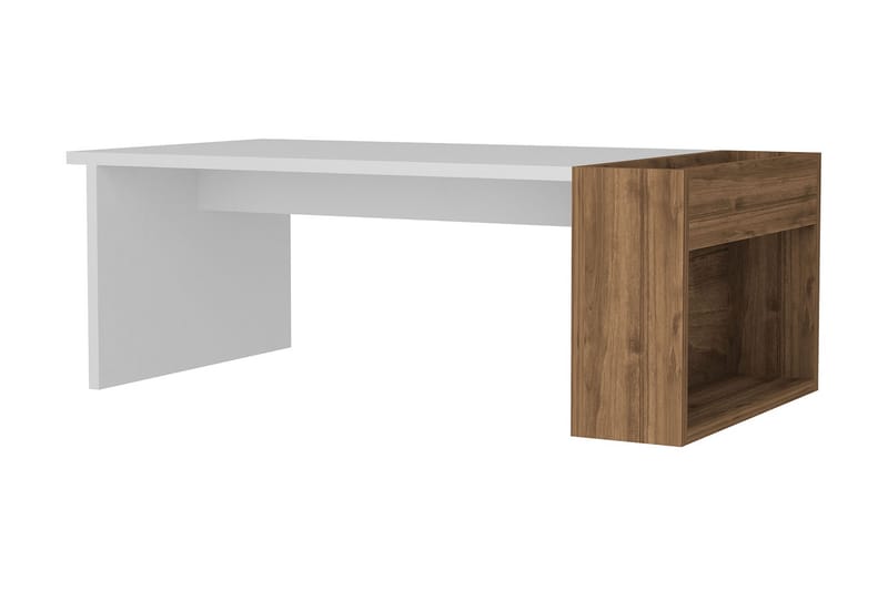 Winvar Soffbord 95 cm - Vit/Valnötsbrun - Möbler - Bord & matgrupper - Soffbord