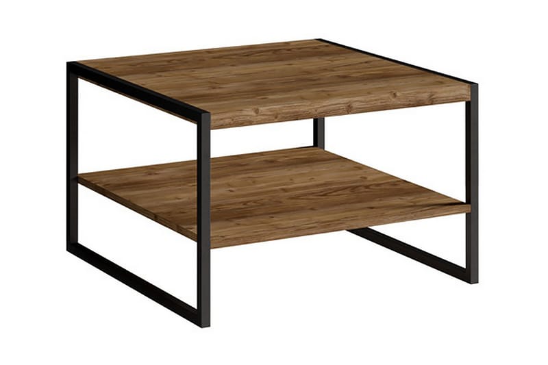 Ydrilt Soffbord 65 cm med Förvaring Hylla - Natur/Svart - Möbler - Bord & matgrupper - Soffbord