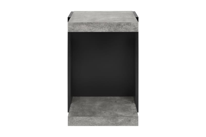Zimbabus Soffbord 45 cm med Förvaring Hylla - Svart/Betonggrå - Möbler - Bord & matgrupper - Soffbord