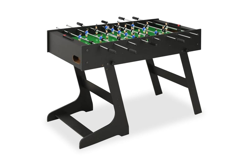 Fotbollsbord hopfällbart 121x61x80 cm svart - Svart - Möbler - Bord & matgrupper - Spelbord - Fotbollsbord