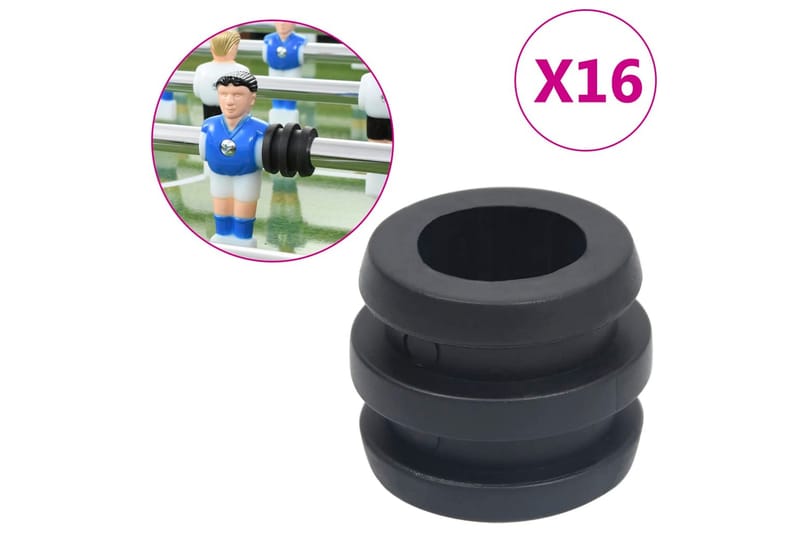Gummifjäder för fotbollsbord med 15,9/16 mm stavar 16 st - Möbler - Bord & matgrupper - Spelbord - Fotbollsbord