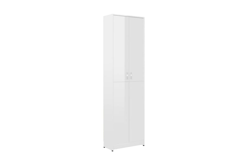 Hallgarderob vit högglans 55x25x189 cm spånskiva - Vit - Möbler - Förvaring - Garderober & garderobssystem